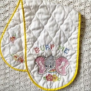 Vintage early 1980s Paragon Needlepoint burp cloth